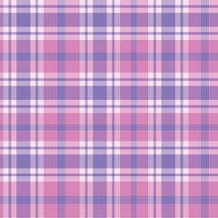 Pastel Pink and purple plaid tartan checkered seamless pattern. For spring designs , tablecloth, picnic blanket and wrapping paper  