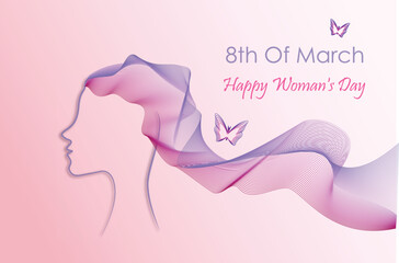 happy woman's day illustration