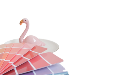 Minimalist graphic design with warm autumn color palette