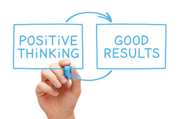 Positive Thinking Good Results Concept