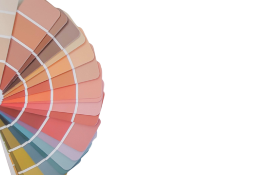 Minimalist graphic design with warm autumn color palette