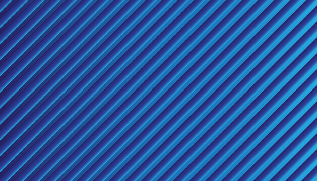 Abstract blue stripe background with diagonal lines. Vector illustration for design.