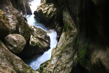 The gorges of Pont-du-Diable are gorges crossed by the Dranse de Morzine in the Chablais massif in Haute-Savoie
