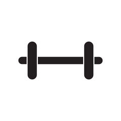 dumbbell on white background icon illustration