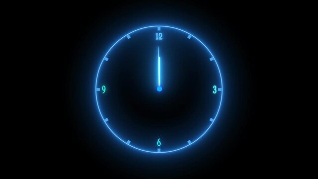 abstract beautiful clock animation background 