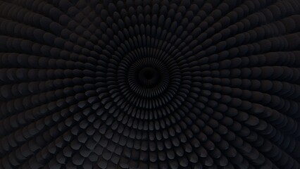 Geometric grid background Modern technology Concentric circle abstract geometric pattern with polygonal spheres
