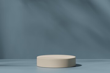 Scene with a podium for product presentation, 3d rendering