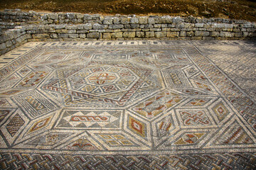 Ruins of the old Roman city of Conimbriga in Portugal 