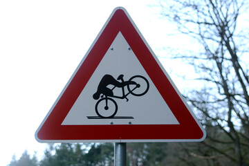 Verkehrszeichen mit Fahrrad