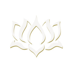 lotus flower, vector graphic design 