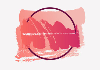 Grunge textured abstract background with hand drawn paint brush strokes and stains. Vector illustration.