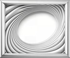 Border frame with copy-space, swirling spiral tunnel, generative ai
