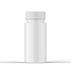 Glossy Pills Bottle 3d Rendering