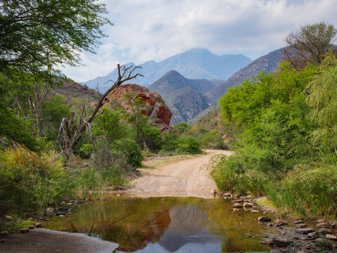 The gravel road through Baviaanskloof Nature Reserve. Eastern Cape. South Africa