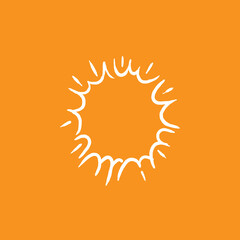 Sunburst explosion icon logo design