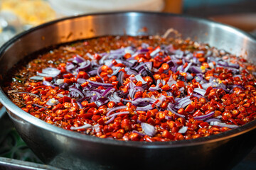 Red Chilies and Red Onion, Chiang Mai Thailand