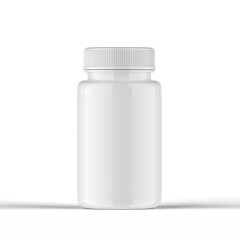 Glossy Pills Bottle 3d Rendering