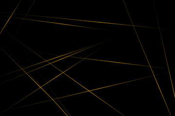 Abstract black with gold lines, triangles background modern design. Vector illustration EPS 10.
