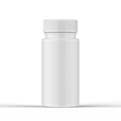 Matte Plastic Pills Bottle
