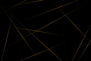 Abstract black with gold lines, triangles background modern design. Vector illustration EPS 10.