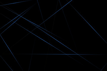 Abstract black with blue lines, triangles background modern design. Vector illustration EPS 10.