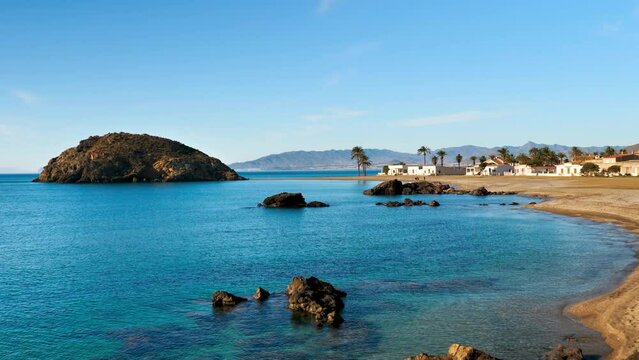 Bahia beach in Mazarron, Murcia province in Spain