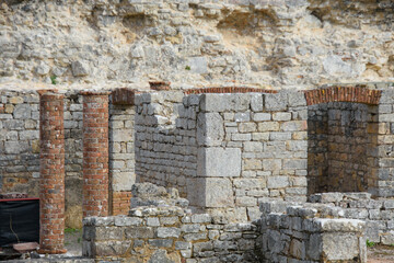 Ruins of the old Roman city of Conimbriga in Portugal