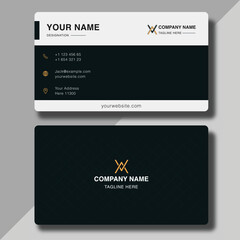 modern dark business card creative template