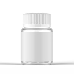 Frosted Glass Pills Bottle 