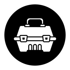 tool box cyrcular glyph icon