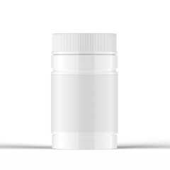 Glossy Pills Bottle 3d Rendering