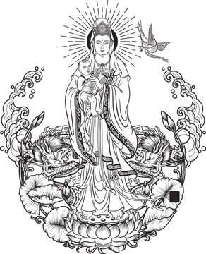 観音菩薩」の写真素材 | 27,156件の無料イラスト画像 | Adobe Stock