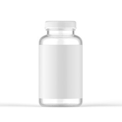 Frosted Glass Pills Bottle 
