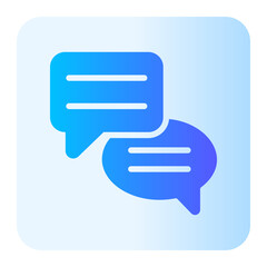 dialog gradient icon
