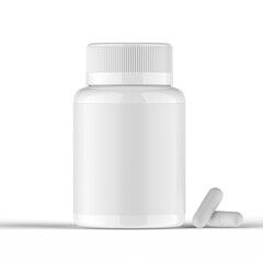 white medicine bottle