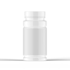 Glossy Pills Bottle 3d Rendering