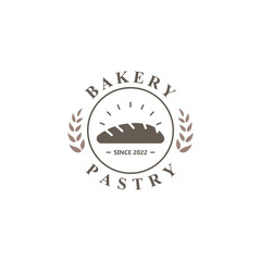 Bread Badge Template or Bread Logo Icon.