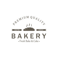 Bread Badge Template or Bread Logo Icon.