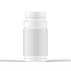 Glossy Pills Bottle 3d Rendering
