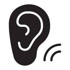 listening glyph icon