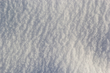 background of fresh snow texture in blue tone