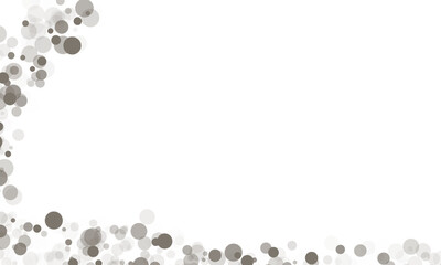 Various shades of silver isolated round dots bubbles graphic design element overlay
