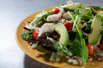 A view of a California style salad.