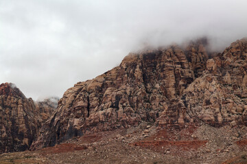 View of landscape red rock canyon national park at nevada,USA.