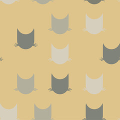 Vector cats pattern background. Perfect for fabric, scrapbooking, wallpaper projects