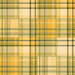 Seamless tartan plaid pattern in Yellow and Green Color.