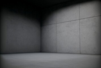 Dark empty concrete room - product stage