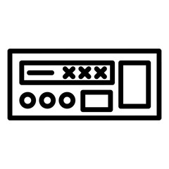 Alarm line icon isolated on white background. Black flat thin icon on modern outline style. Linear symbol and editable stroke. Simple and pixel perfect stroke vector illustration.