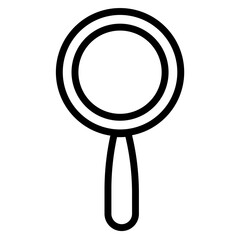 Forensic search line icon isolated on white background. Black flat thin icon on modern outline style. Linear symbol and editable stroke. Simple and pixel perfect stroke vector illustration.