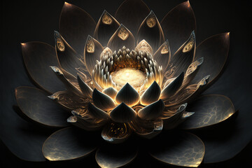 Black Lotus Flower